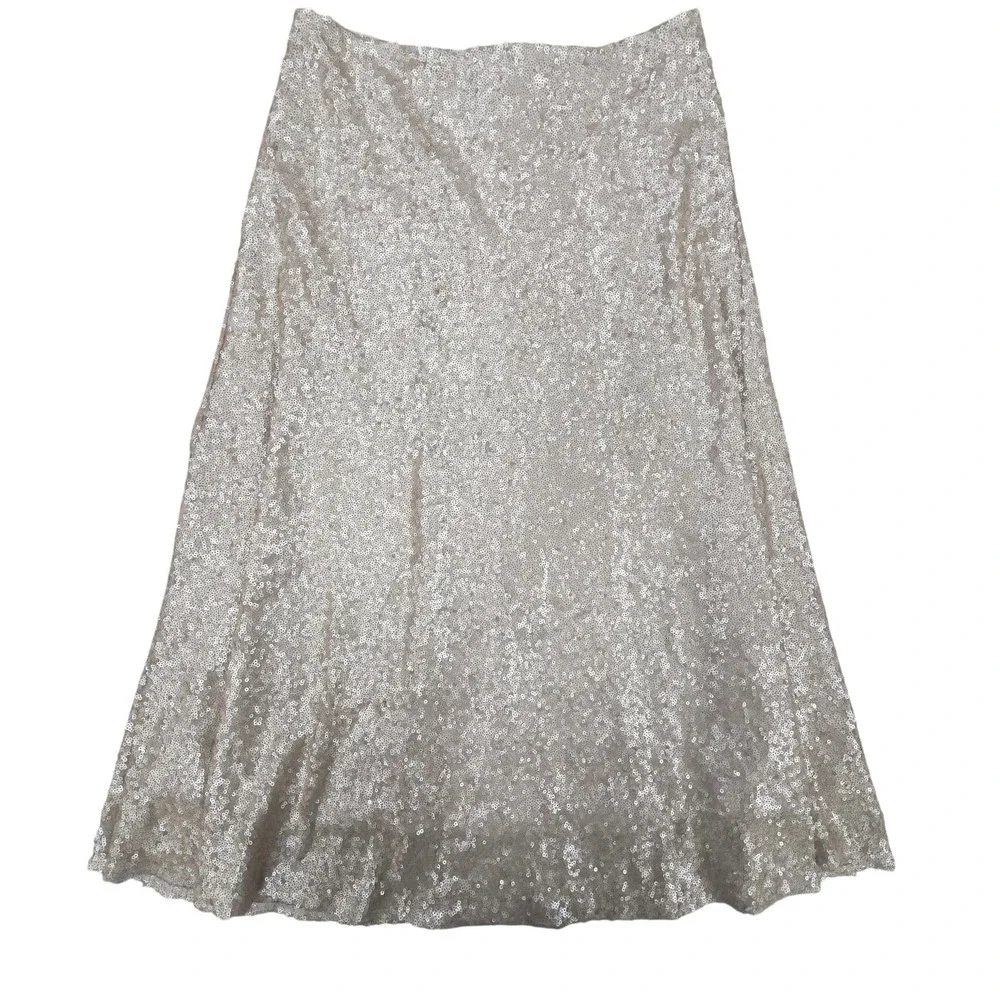 Vtg Dance & Marvel Skirt Womens Medium Fairycore Whimsical Sequin A Line Sparkle
